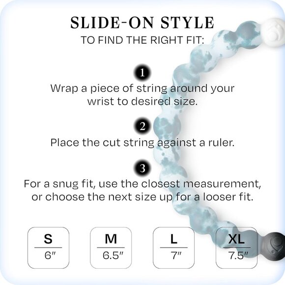 Ohana Hawaiian Silicone Beaded Bracelet for Family - 6.5" Slide-On Style - Picture 4 of 6